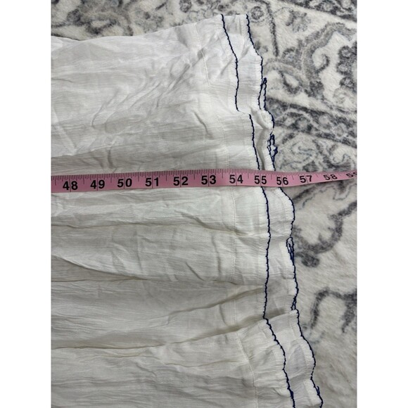 Lulus Tickets To Paradise White Embroidered Maxi Size Medium Dress Boho Coastal - Picture 12 of 12